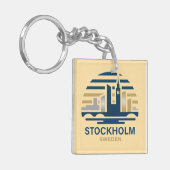 Stockholm Sweden Europe キーホルダー (正面左)