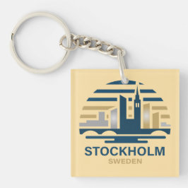 Stockholm Sweden Europe キーホルダー