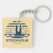Stockholm Sweden Europe キーホルダー (裏面)