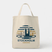 Stockholm Sweden Europe トートバッグ (裏面)