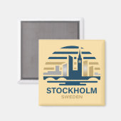 Stockholm Sweden Europe マグネット (正面/裏面)