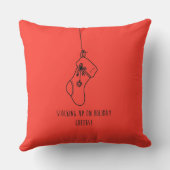 Stocking up on holiday cheers! クッション (裏面)