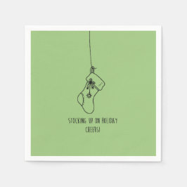 Stocking up on holiday cheers! スタンダードカクテルナプキン