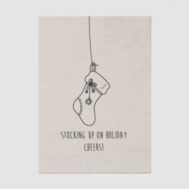 Stocking up on holiday cheers! 薄葉紙