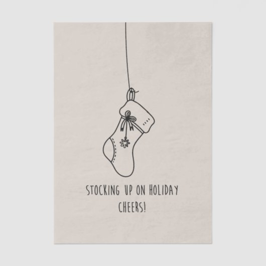 Stocking up on holiday cheers! 薄葉紙 (正面)