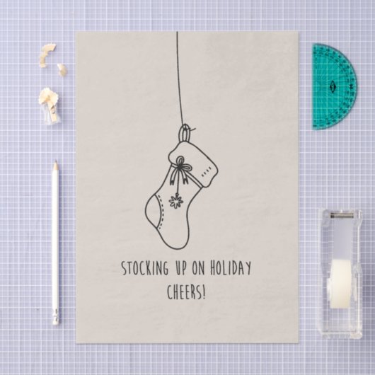 Stocking up on holiday cheers! 薄葉紙 (クラフト)
