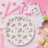 Stockings Candy Canes Presents Festive Christmas ペーパープレート (パーティー)