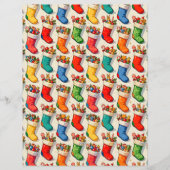 Stockings Filled Scrapbook Paper (正面)