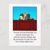 StockMarketおもしろい Christmasユーモアのはがき シーズンポストカード (正面)