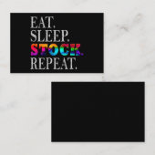 stocks stock market finance 名刺 (正面/裏面)