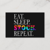 stocks stock market finance 名刺 (正面)