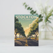 Stockton California Central Valley ポストカード (スタンド正面)