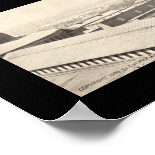 Stockyards Chicago Photo 1899 ポスター (角)