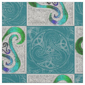 Stoffbahn celtic Triskele ファブリック (クローズアップ)