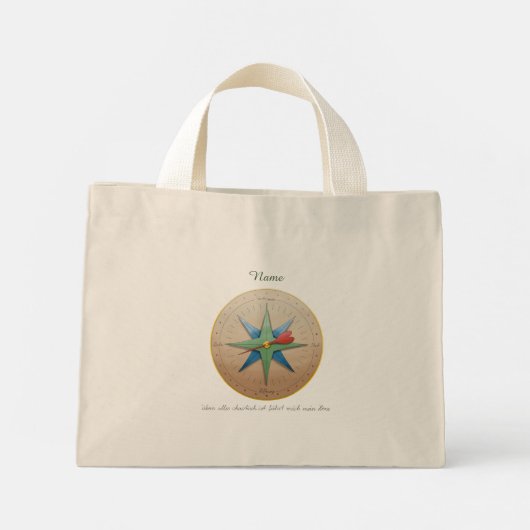 Stoffbeutel Stofftasche ミニトートバッグ (裏面)