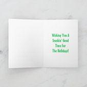 Stogieサンタのおもしろいな漫画の休日カード シーズンカード (内部)