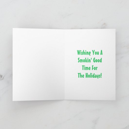 Stogieサンタのおもしろいな漫画の休日カード シーズンカード (内部)