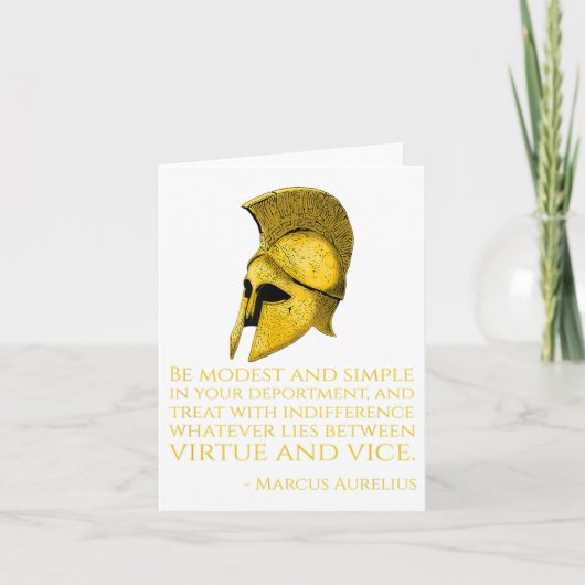 Stoic Greek Philosophy Quote - Marcus Aurelius - S カード (正面)
