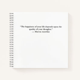 Stoic Marcus Aurelius Quote Journal Notebook ノートブック