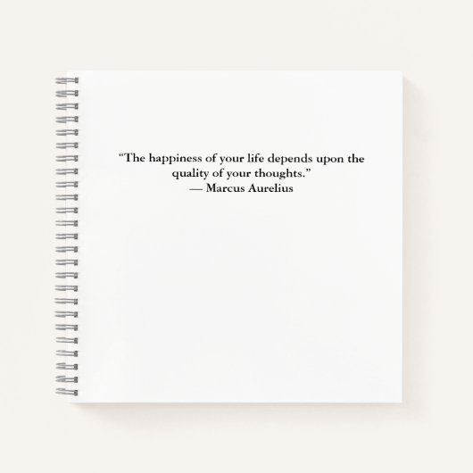 Stoic Marcus Aurelius Quote Journal Notebook ノートブック (正面)