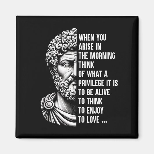 Stoic Philosopher Marcus Aurelius Shirt Motivation マグネット (正面)