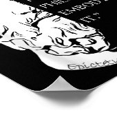 Stoic Philosophy Quote Design _ Epictetus Wisdom A ポスター (角)