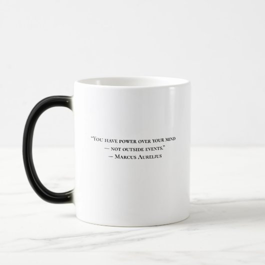 Stoic Quote Marcus Aurelius Mug モーフィングマグカップ (左)