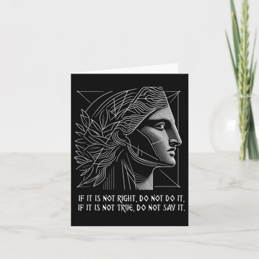 Stoic Quote Rhea Ancient Greek Goddess カード (正面)