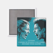 Stoic Wisdom: Emotional Control Quote - Magnet マグネット (正面/裏面)