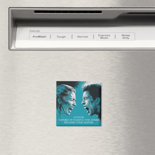 Stoic Wisdom: Emotional Control Quote - Magnet マグネット (インサイチュ (食洗機))