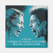 Stoic Wisdom: Emotional Control Quote - Magnet マグネット (正面)