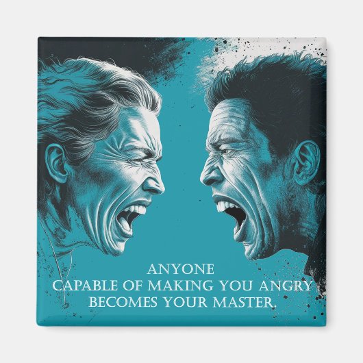 Stoic Wisdom: Emotional Control Quote - Magnet マグネット (正面)