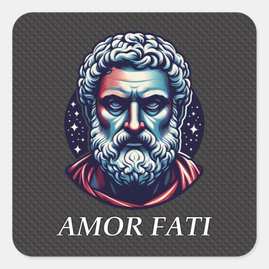 Stoïcisme - Amor Fati スクエアシール (正面)