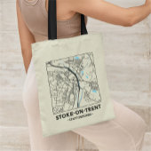 Stoke-on-Trent City Map Tote Bag トートバッグ