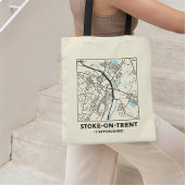 Stoke-on-Trent City Map Tote Bag トートバッグ