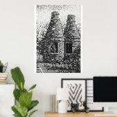 Stoke-on-Trent、Penkhull Kilns。ポスター. ポスター (ホームオフィス)