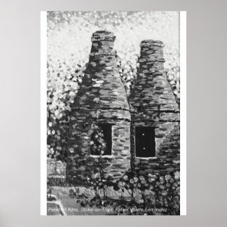 Stoke-on-Trent、Penkhull Kilns。ポスター. ポスター