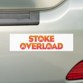 Stoke Overload Flames バンパーステッカー (車上)