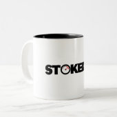 Stoked AF ツートーンマグカップ (正面左)