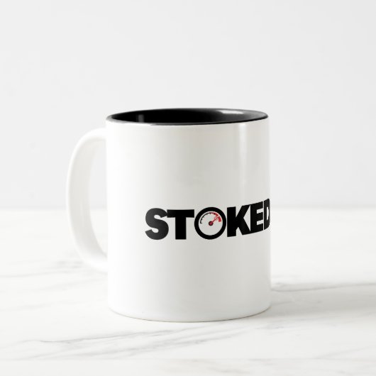 Stoked AF ツートーンマグカップ (正面左)
