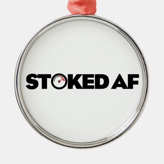 Stoked AF メタルオーナメント (正面)