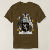 Stokes Coat of Arms Family Crest  Tシャツ (デザイン正面)