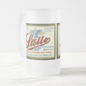 Stolloのヴィンテージの禁止の広告 フロストグラスビールジョッキ (正面左)