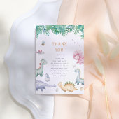 Stomp, Chomp & Roar Dinosaur Boys Birthday Party サンキューカード