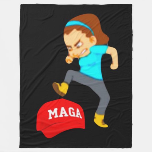 Stomp MAGA フリースブランケット (正面)