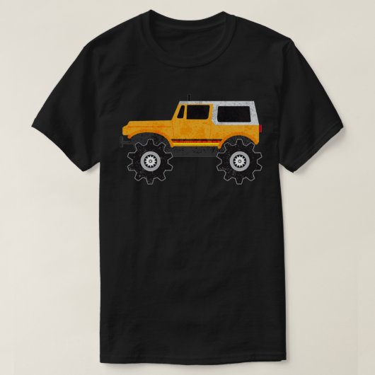 STOMPER 4x4ヴィンテージ金ゴールド Tシャツ (デザイン正面)