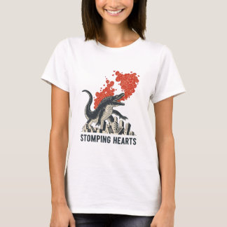 Stomping Hearts Kaiju Monster Tシャツ