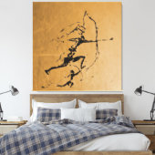 Stone Age Archers キャンバスプリント (インサイチュ (寝室))