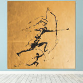 Stone Age Archers キャンバスプリント (インサイチュ (ウッドフロア))