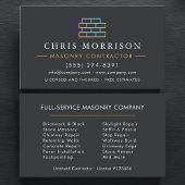Stone Bricklayer Masonry Mason 名刺